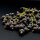 Ohrrihge "Beerengold" 333/1000 Gold - Vintage