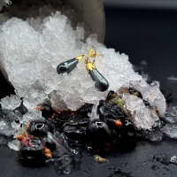 Ohrringe "Beerenfunkel" 333/1000 Gold - Vintage