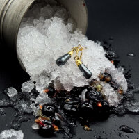 Ohrringe "Beerenfunkel" 333/1000 Gold - Vintage