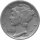 USA 10 Cent 1916 - Mercury Dime - Silber
