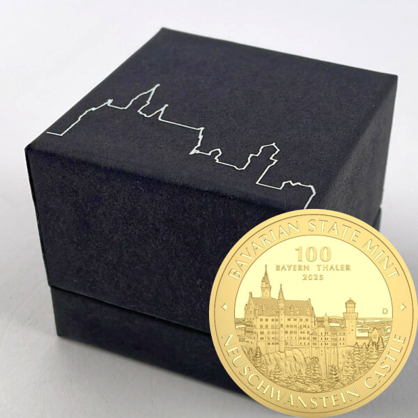 Bayern Thaler 1. Ausgabe Schloss Neuschwanstein 2025 1 oz Gold limitierte 1158 Erstabschläge
