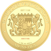 Bayern Thaler 1. Ausgabe Schloss Neuschwanstein 2025 1 oz Gold limitierte 1158 Erstabschläge