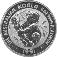Australien Koala 1991 1/4 oz Platin