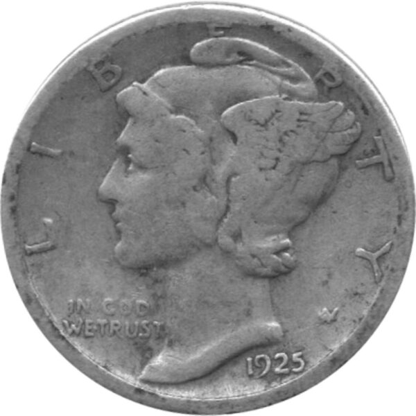 USA 10 Cent 1925 - Mercury Dime - Silber
