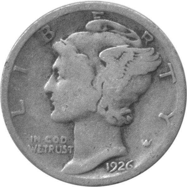 USA 10 Cent 1926 - Mercury Dime - Silber