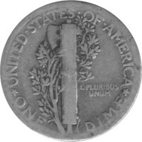 USA 10 Cent 1926 - Mercury Dime - Silber