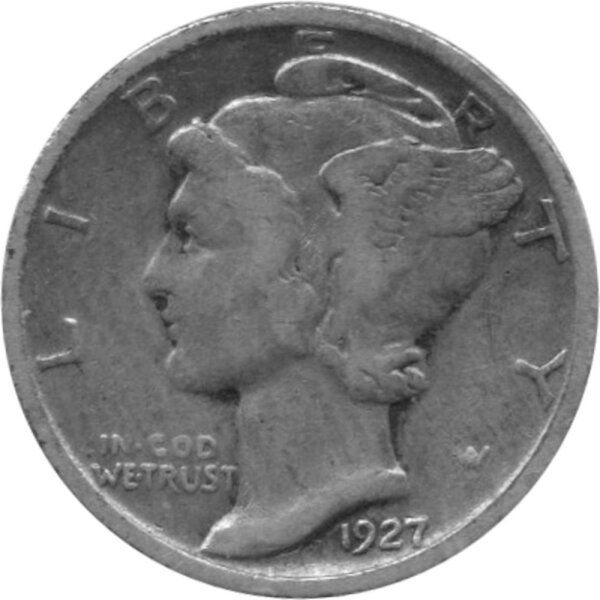 USA 10 Cent 1927 - Mercury Dime - Silber