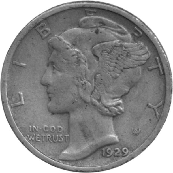 USA 10 Cent 1929 - Mercury Dime - Silber