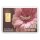 Geschenkbarren "Zur Taufe - Blume" 2 Gramm Gold