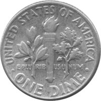 USA 10 Cent 1946 - Roosevelt Dime - Silber Philadelphia "o.Mzz." ss