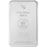 1 Gramm Silberbarren Heimerle & Meule LOSE | Neuware