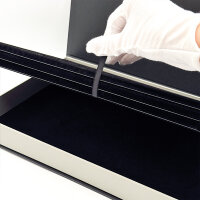 Münzkassette NUMMUS CABINET mit 72 Fächern für gekapselte 1 Unzen Silbermünzen