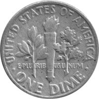 USA 10 Cent 1956 - Roosevelt Dime - Silber