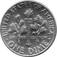 USA 10 Cent 1958 - Roosevelt Dime - Silber
