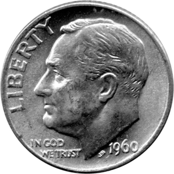 USA 10 Cent 1960 - Roosevelt Dime - Silber