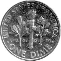 USA 10 Cent 1961 - Roosevelt Dime - Silber