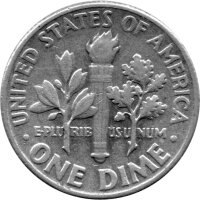 USA 10 Cent 1962 - Roosevelt Dime - Silber
