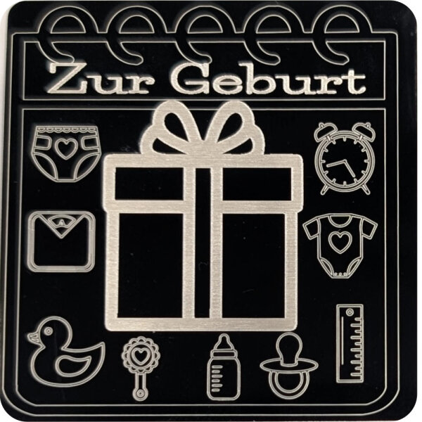 Motiveinleger für: Geschenkbarren Premium - Geschenk Zur Geburt