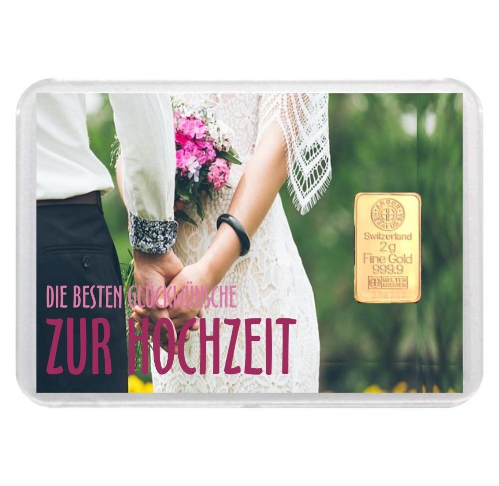 Geschenkbarren "Zur Hochzeit - Brautpaar" 2...