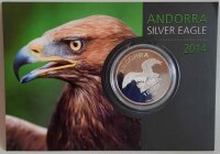 Andorra Eagle 2014 1 oz Silber - Polierte Platte