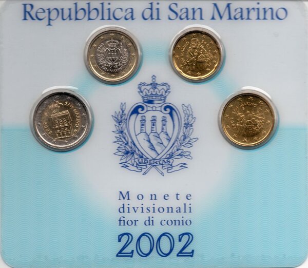 San Marino Minikit 2002 "Kursmünzen"