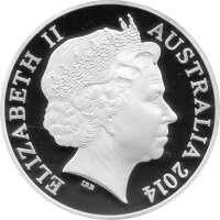 Australien Känguru RAM 2014 1 oz Silber - Polierte Platte