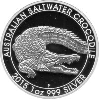 Australien 1 Dollar 2015 - Salzwasserkrokodiel - 1 oz...