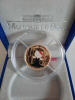 Frankreich 10 Euro 2005 - Hello Kitty im Theater - Gold PP teilcoloriert