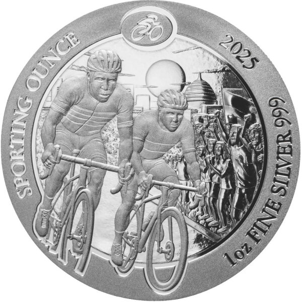 Ruanda Sporting Ounce 1. Ausgabe 2025 Cycling 1 oz Silber