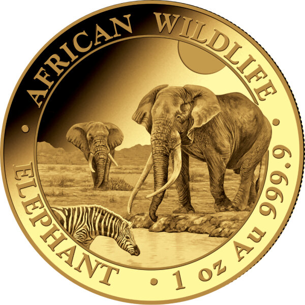 Somalia Elefant 2026 1 oz Gold