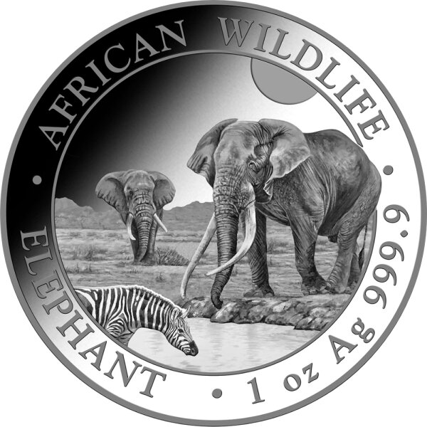 Somalia Elefant 2026 1 oz Silber