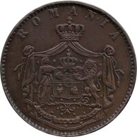 Rumänien 5 Bani 1867 - Fürst Karl I. - Kupfer