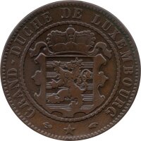 Luxemburg 10 Centimes 1860 - Großherzog William...
