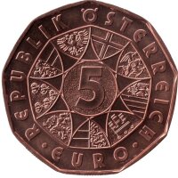 Österreich 5 Euro 2021 - Janus - Kupfer