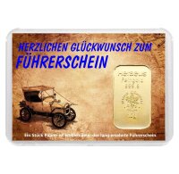 Geschenkbarren "Führerschein" 10 Gramm Gold
