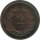 Schweiz 2 Rappen 1850 - Kursmünze - Bronze