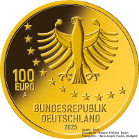 Deutschland 100 € 2025 - F - Meisterwerke der Deutschen Literatur - Heinrich von Kleist "Aus dem Leben eines Taugenichts" 1/2 oz Gold incl. Etui & CoA