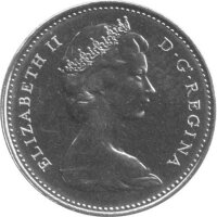 Kanada 10 Cents Typ 1969-1989  - "Segelschiff" - Nickel