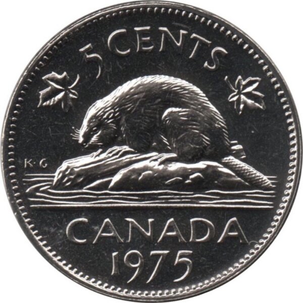 Kanada 5 Cents Typ 1965-1978  - "Biber" - Nickel