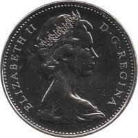 Kanada 5 Cents Typ 1965-1978  - "Biber" - Nickel