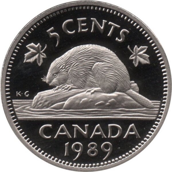 Kanada 5 Cents Typ 1982-1989  - "Biber" - Ku-Ni PP