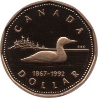 Kanada 1 Dollar Typ 1992 - "Eistaucher" - Ni -...