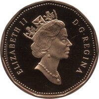 Kanada 1 Dollar Typ 1992 - "Eistaucher" - Ni - bronzeplattiert PP