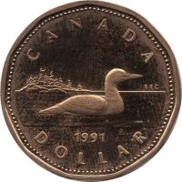 Kanada 1 Dollar Typ 1990-2003 - "Eistaucher" -...