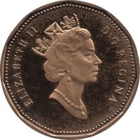 Kanada 1 Dollar Typ 1990-2003 - "Eistaucher" - Ni - bronzeplattiert PP