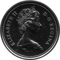 Kanada 1 Dollar Typ 1975-1976 - Elisabeth II. "Kanu" - Nickel