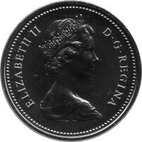 Kanada 1 Dollar Typ 1977 - Elisabeth II. "Kanu" - Nickel