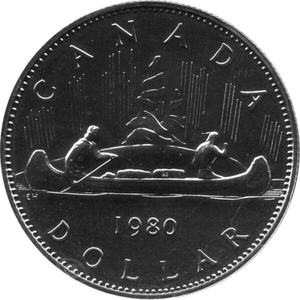 Kanada 1 Dollar Typ 1978-1989 - Elisabeth II. "Kanu" - Nickel