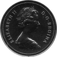 Kanada 1 Dollar Typ 1978-1989 - Elisabeth II. "Kanu" - Nickel