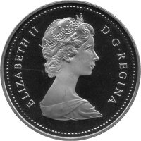Kanada 1 Dollar Typ 1978-1989 - Elisabeth II. "Kanu" - Nickel PP